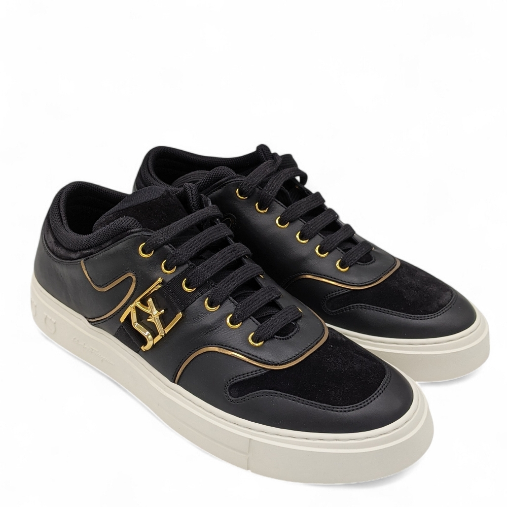 Ferragamo Mens Shoes Noris Sneakers Size 8.5 New With Box